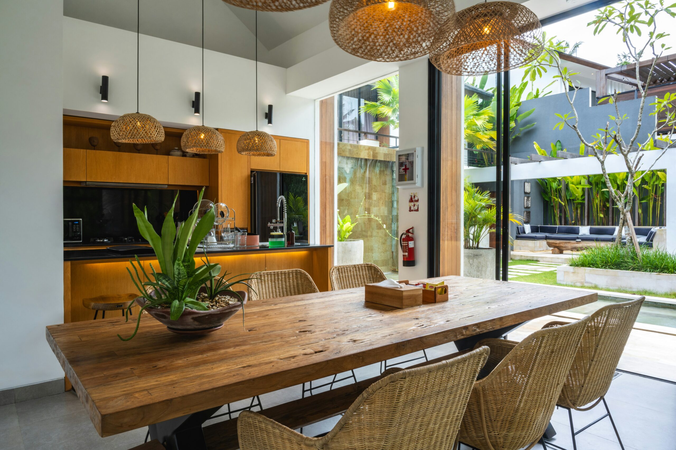 bright airy kitchen with warm tones